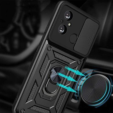 Защитный чехол Kvadrat Ring Lock для Xiaomi Redmi 12C / Poco C55 Черный
