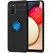 Захисний чохол Color Ring для Samsung A025 Galaxy A02s Чорний / Синій