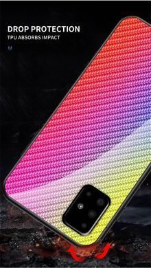 Защитный чехол Knitin Carbon для Samsung A515F Galaxy A51 2020 Фиолетовый