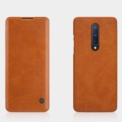Чохол-книжка Nillkin Qin для OnePlus 8 Коричневий