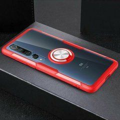 Защитный чехол Crystal Ring для Xiaomi Mi 10 / Mi 10 Pro Красный