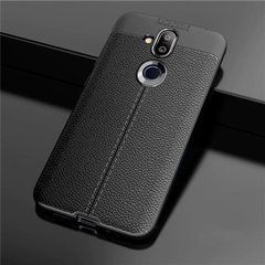 Захисний чохол Leather для Nokia 8.1 (Nokia X7) Чорний