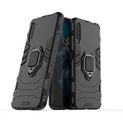 Защитный чехол Strong Guard Ring для Huawei Honor 9X / Honor 9X Pro (без выреза под сканер) Черный