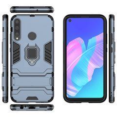 Защитный чехол Strong Guard Ring для Huawei P40 Lite E / Y7p Navy