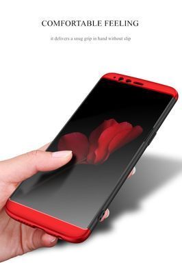 Захисний чохол GKK Full 360 для OnePlus 5T Чорний / Червоний