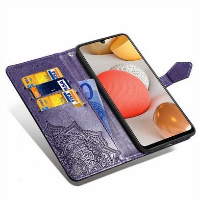 Чехол-книжка Art Book для Samsung A125F Galaxy A12 / A127F Galaxy A12 Nacho / Galaxy A12s / Galaxy M12 Фиолетовый