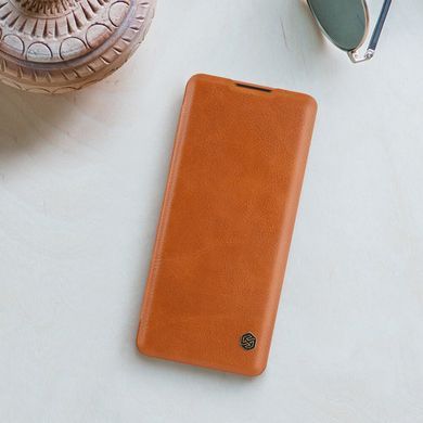 Чохол-книжка Nillkin Qin для OnePlus 8 Коричневий