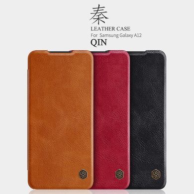 Чехол-книжка Nillkin Qin для Samsung A125F Galaxy A12 / A127F Galaxy A12 Nacho / Galaxy A12s / Galaxy M12 Красный