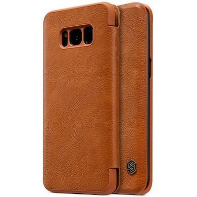 Чехол-книжка Nillkin Qin для Samsung G955F Galaxy S8 Plus Коричневый