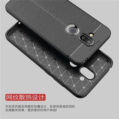 Захисний чохол Leather для Nokia 8.1 (Nokia X7) Чорний