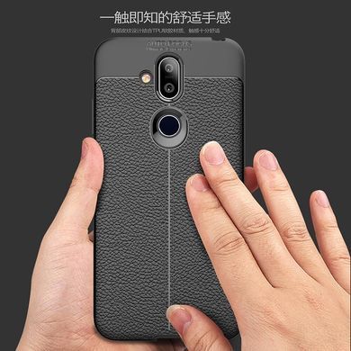 Захисний чохол Leather для Nokia 8.1 (Nokia X7) Чорний