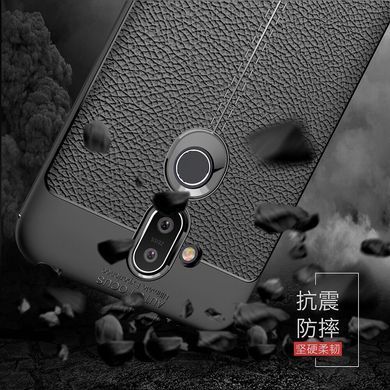 Захисний чохол Leather для Nokia 8.1 (Nokia X7) Чорний