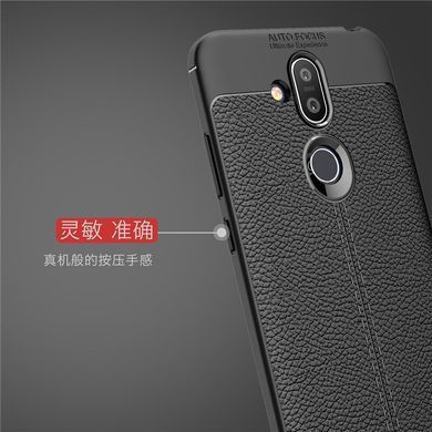 Захисний чохол Leather для Nokia 8.1 (Nokia X7) Чорний