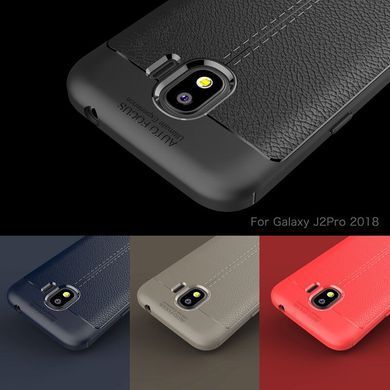 Защитный чехол Leather для Samsung J250 Galaxy J2 Pro 2018 Синий