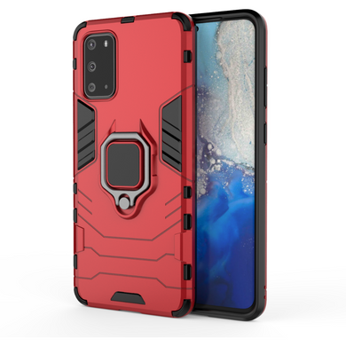 Захисний чохол Strong Guard Ring для Samsung G980F Galaxy S20 Червоний