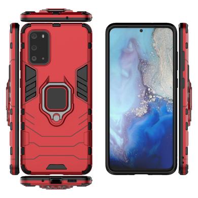 Захисний чохол Strong Guard Ring для Samsung G980F Galaxy S20 Червоний