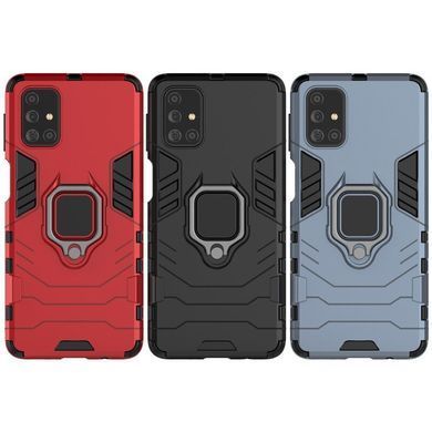 Захисний чохол Strong Guard Ring для Samsung M515F Galaxy M51 Navy