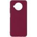 Защитный чехол Liquid Case Full Cover для Xiaomi Mi 10T Lite / Redmi Note 9 Pro 5G Малиновый