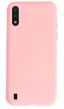 Захисний чохол TPU Matte для Samsung A015F Galaxy A01 Рожевий