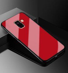 Защитный чехол Glass для Samsung J600 Galaxy J6 2018 Красный