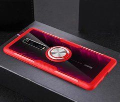 Защитный чехол Crystal Ring для Xiaomi Redmi K20 / K20 Pro / Mi 9T / Mi 9T Pro Красный