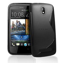 Чехол TPU S-line для HTC Desire 501 Черный