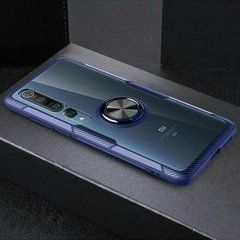 Защитный чехол Crystal Ring для Xiaomi Mi 10 / Mi 10 Pro Синий