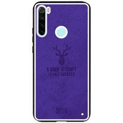Защитный чехол Deer Textile для Xiaomi Redmi Note 8 / Note 8 2021 Фиолетовый