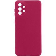Защитный чехол Liquid Case Full Camera для Samsung A325F Galaxy A32 4G Малиновый