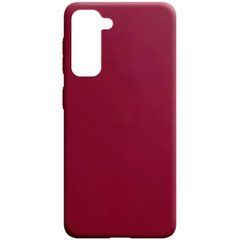 Защитный чехол TPU Softon для Samsung Galaxy S21 Бордовый