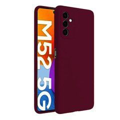 Захисний чохол Liquid Case Full Camera для Samsung M526 Galaxy M52 Бордовий