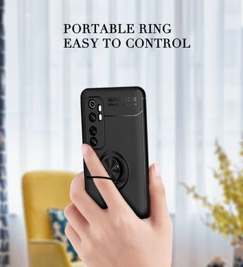 Захисний чохол Color Ring для Xiaomi Mi Note 10 Lite Чорний