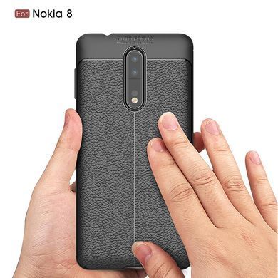 Захисний чохол Leather для Nokia 8 2017 Червоний
