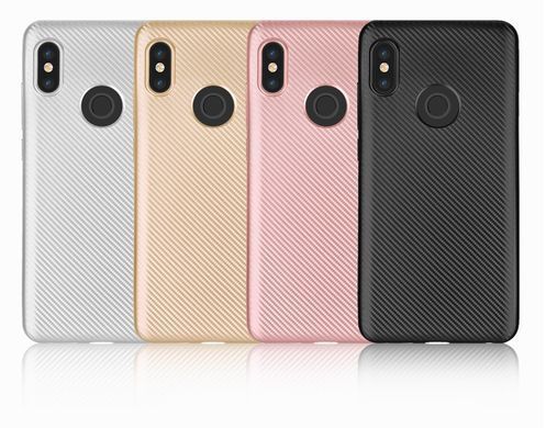 Защитный чехол Carbon TPU для Xiaomi Mi6X / Mi A2 Черный