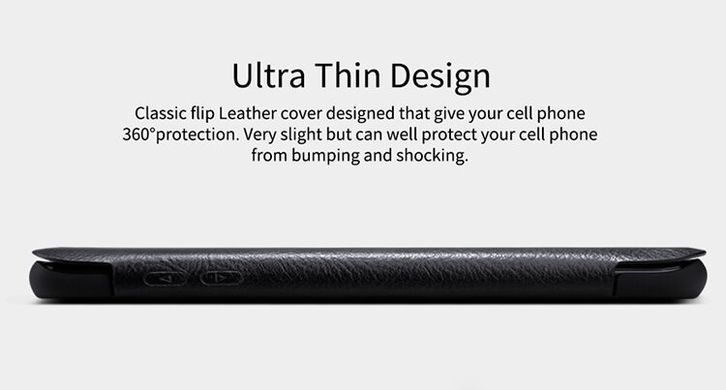 Чехол-книжка Nillkin Qin для Samsung G955F Galaxy S8 Plus Черный