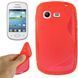 Чехол TPU S-line для Samsung S5310 / S5312 Galaxy Pocket Neo Красный