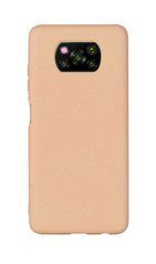 Защитный чехол Liquid Case Full Cover для Xiaomi Poco X3 / X3 NFC / X3 Pro Бежевый