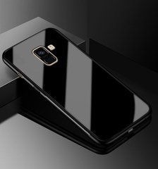 Защитный чехол Glass для Samsung J600 Galaxy J6 2018 Черный