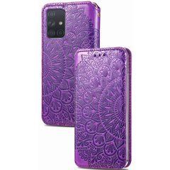 Чехол-книжка Flower Book для Samsung M515F Galaxy M51 Фиолетовый