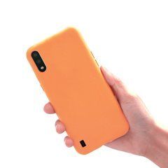 Защитный чехол Liquid Case Full Cover для Samsung A015F Galaxy A01 Оранжевый