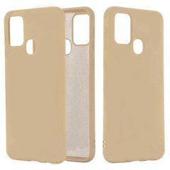 Захисний чохол Liquid Case Full Cover для Samsung M315F Galaxy M31 Бежевий