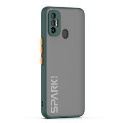 Защитный чехол Сolor Buttons для Tecno Spark 7 Зеленый