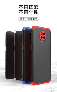 Захисний чохол GKK Full 360 для Xiaomi Redmi Note 9 Pro / Redmi Note 9S / Redmi Note 9 Pro Max Чорний / Червоний