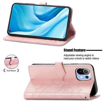 Чехол-книжка Art Book для Xiaomi Mi 11 Lite / Mi 11 Lite 5G / 11 Lite 5G NE Розовый