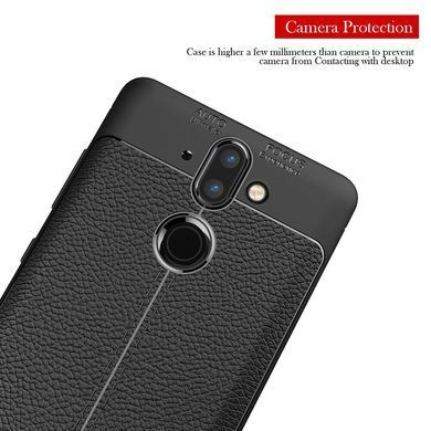 Захисний чохол Leather для Nokia 9 2018 Чорний