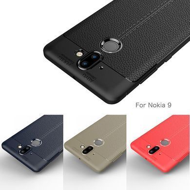 Захисний чохол Leather для Nokia 9 2018 Чорний