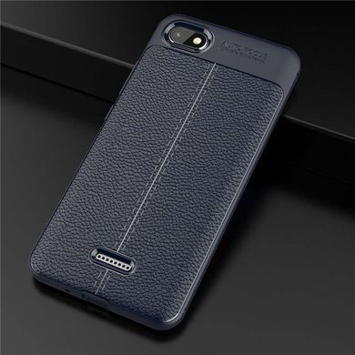Захисний чохол Leather для Xiaomi Redmi 6A Синій