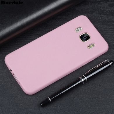Защитный чехол TPU Matte для Samsung J710H Galaxy J7 (2016) Розовый