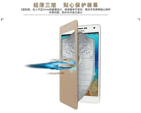 Чохол-книжка Pudini Goldsand для Samsung A700H Galaxy A7 Синій