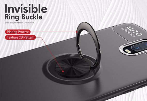 Защитный чехол Color Ring для OnePlus 7 Черный